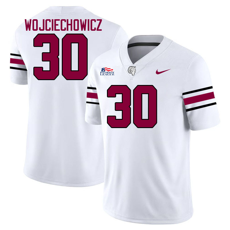 Fordham Rams #30 Alex Wojciechowicz College Football Jerseys,Uniforms-White